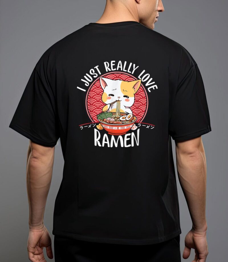 Ramen cat anime kawaii japanese gift girls official teenager T-Shirt