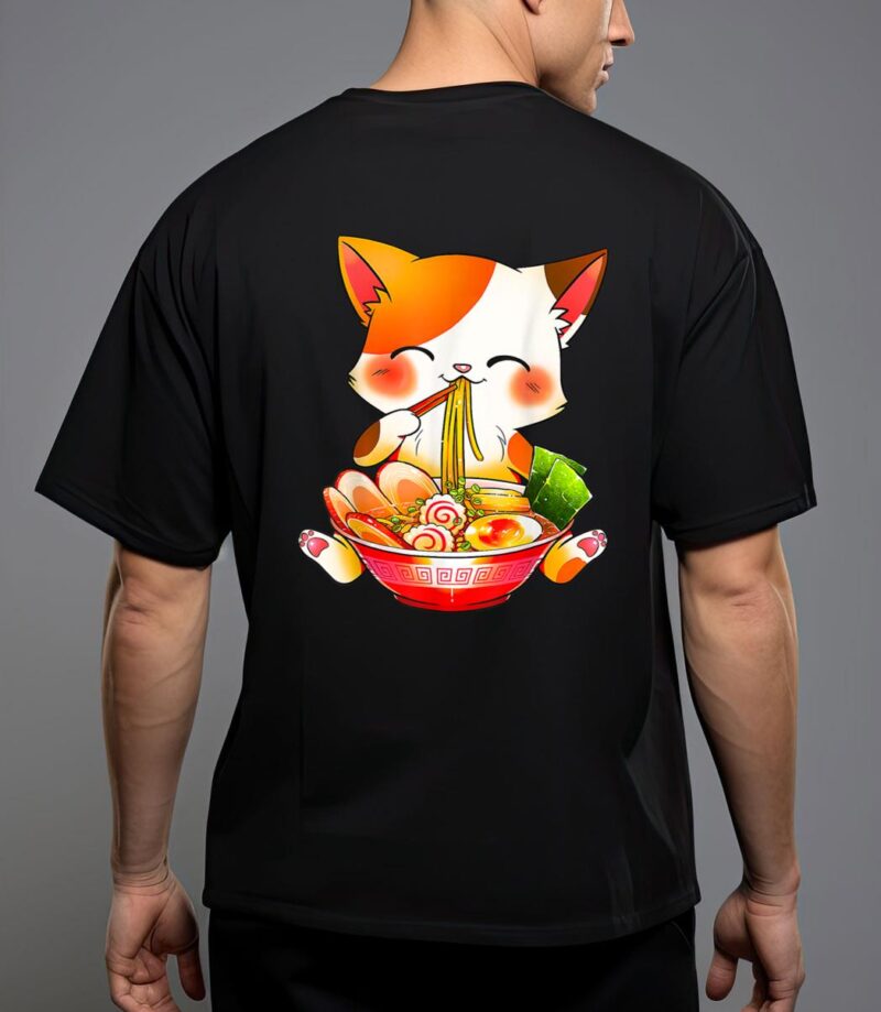 Ramen cat neko anime kawaii japanese merch gifts T-Shirt