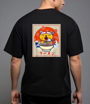 Ramen cute cat kawaii anime japanese food neko teens girls T-Shirt