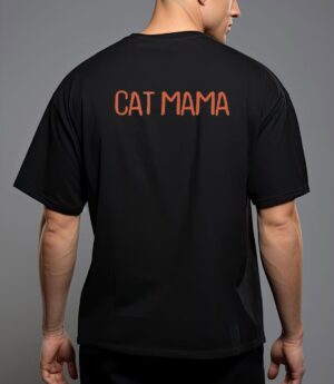 Retro vintage simple funny cat mama T-Shirt