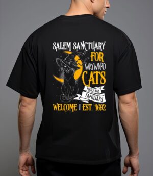 Salem sanctuary for wayward cats ferals and familiars T-Shirt