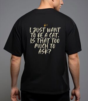 Stars funny friend saying i just want o be a cat is hat T-Shirt