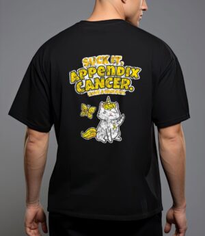 Suck it appendix cancer unicorn cat butterfly T-Shirt