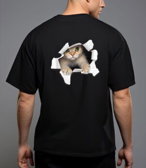 Sweet kitten torn cloth funny cat lover cat owner cat lady T-Shirt