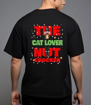 The cat lover nutcracker funny christmas family group pajama T-Shirt