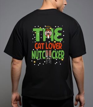 The cat lover nutcracker funny christmas matching family T-Shirt