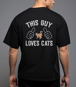 This guy loves cats for cat lover T-Shirt