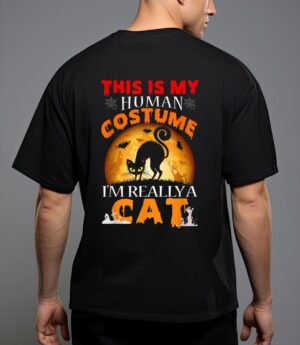 This is my human costume i'm really a cat pumkin halloween T-Shirt