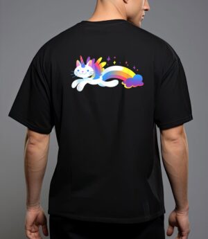 Unicorn kitty rainbow - flying unicat caticorn T-Shirt