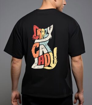 Vintage crazy cat lady funny cat meow T-Shirt