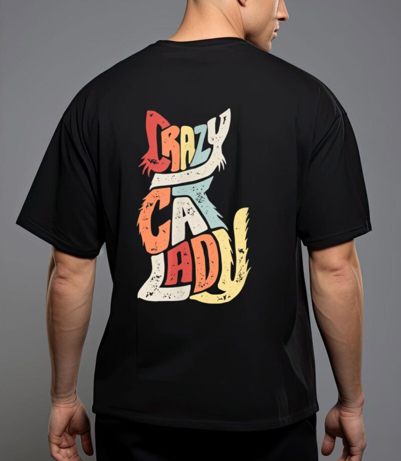 Vintage crazy cat lady funny cat meow T-Shirt