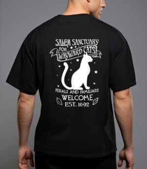 Witch salem sanctuary for wayward black cats 1692 gift idea T-Shirt