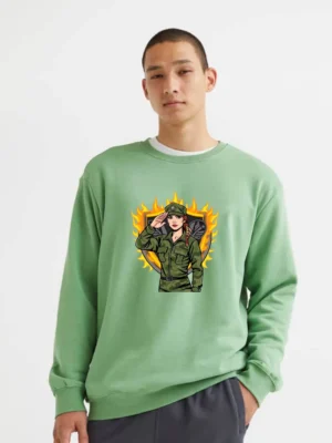 Cartoon Wife With Glowing Engagement Ring Sweatshirt